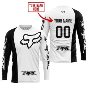 Custom name BraapGirls PREMIUM MX – CUSTOM NAME – FOX RACING – WHITE Brands for motocross girls and dirt bike riders - Brands view 1