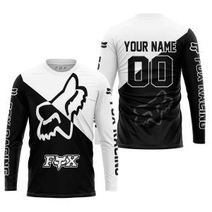 Custom name BraapGirls PREMIUM GIFT – CUSTOM NAME – FOX RACING – WHITE Brands for motocross girls and dirt bike riders - Brands view 1