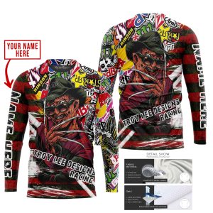 Custom name BraapGirls FREDDY KRUEGER TROY LEE DESIGNS RACING | HOODIE & JERSEY | KID-YOUTH & ADULT Brands for motocross girls and dirt bike riders - Brands ...