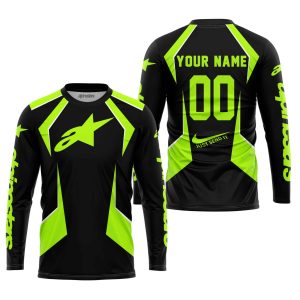 Custom name BraapGirls LIMITED EDITION – CUSTOM NAME ALPINESTARS – NEON Alpinestars for motocross girls and dirt bike riders - Alpinestars view 1
