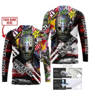 Custom name BraapGirls JASON VOORHEES KAWASAKI RACING | HOODIE & JERSEY | KID-YOUTH & ADULT Brands for motocross girls and dirt bike riders - Brands view 1