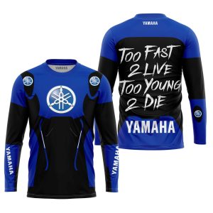 Custom name BraapGirls TOO FAST TO LIVE TOO YOUNG TO DIE – YAMAHA V1 Brands for motocross girls and dirt bike riders - Brands view 1