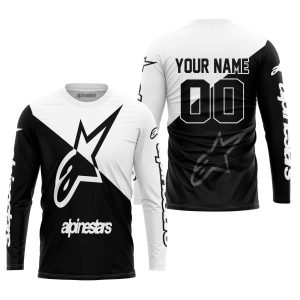 Custom name BraapGirls PREMIUM GIFT – CUSTOM NAME – ALPINESTARS – WHITE Alpinestars for motocross girls and dirt bike riders - Alpinestars view 2