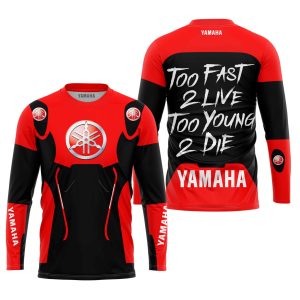 Custom name BraapGirls TOO FAST TO LIVE TOO YOUNG TO DIE – YAMAHA V2 Brands for motocross girls and dirt bike riders - Brands view 1