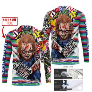Custom name BraapGirls CHUCKY HONDA RACING | HOODIE & JERSEY | KID-YOUTH & ADULT Brands for motocross girls and dirt bike riders - Brands view 1