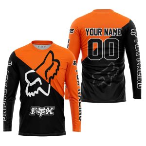 Custom name BraapGirls PREMIUM GIFT – CUSTOM NAME – FOX RACING – ORANGE Brands for motocross girls and dirt bike riders - Brands view 2