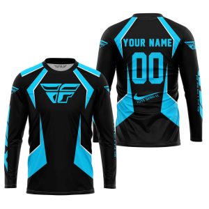 Custom name BraapGirls LIMITED EDITION – CUSTOM NAME FLY RACING – SKY BLUE Brands for motocross girls and dirt bike riders - Brands view 1