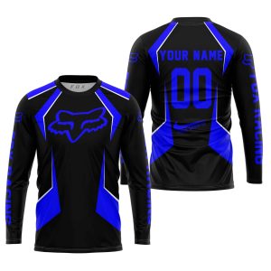 Custom name BraapGirls LIMITED EDITION – CUSTOM NAME FOX RACING – BLUE Brands for motocross girls and dirt bike riders - Brands view 1