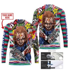 Custom name BraapGirls CHUCKY REDBULL RACING | HOODIE & JERSEY | KID-YOUTH & ADULT Brands for motocross girls and dirt bike riders - Brands view 1