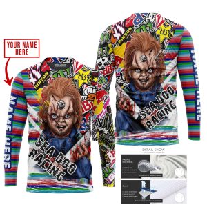 Custom name BraapGirls CHUCKY SEA-DOO RACING | HOODIE & JERSEY | KID-YOUTH & ADULT Brands for motocross girls and dirt bike riders - Brands view 1