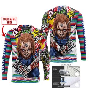 Custom name BraapGirls CHUCKY SKI-DOO RACING | HOODIE & JERSEY | KID-YOUTH & ADULT Brands for motocross girls and dirt bike riders - Brands view 1