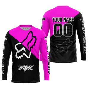 Custom name BraapGirls PREMIUM GIFT – CUSTOM NAME – FOX RACING – PINK Brands for motocross girls and dirt bike riders - Brands view 1