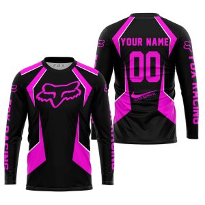 Custom name BraapGirls LIMITED EDITION – CUSTOM NAME FOX RACING – PINK Brands for motocross girls and dirt bike riders - Brands view 1