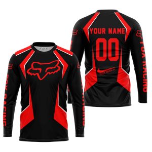 Custom name BraapGirls LIMITED EDITION – CUSTOM NAME FOX RACING – RED Brands for motocross girls and dirt bike riders - Brands view 1