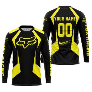 Custom name BraapGirls LIMITED EDITION – CUSTOM NAME FOX RACING – YELLOW Brands for motocross girls and dirt bike riders - Brands view 1