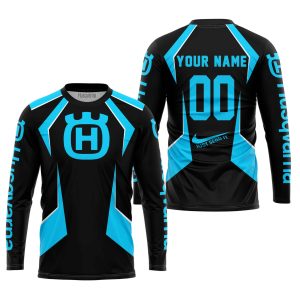 Custom name BraapGirls LIMITED EDITION – CUSTOM NAME HUSQVARNA – SKY BLUE Brands for motocross girls and dirt bike riders - Brands view 1