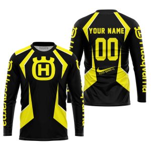 Custom name BraapGirls LIMITED EDITION – CUSTOM NAME HUSQVARNA – YELLOW Brands for motocross girls and dirt bike riders - Brands view 1