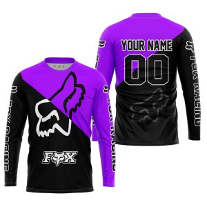 Custom name BraapGirls PREMIUM GIFT – CUSTOM NAME – FOX RACING – PURPLE Brands for motocross girls and dirt bike riders - Brands view 1