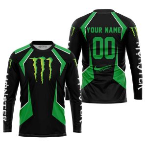 Custom name BraapGirls LIMITED EDITION – CUSTOM NAME MONSTER – GREEN Brands for motocross girls and dirt bike riders - Brands view 1