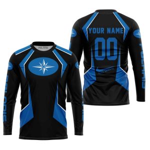 Custom name BraapGirls LIMITED EDITION – CUSTOM NAME POLARIS – BLUE Brands for motocross girls and dirt bike riders - Brands view 1