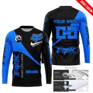 Custom name BraapGirls MAKE LIFE A RIDE JUST SEND IT – SEA DOO – BLUE Brands for motocross girls and dirt bike riders - Brands view 1