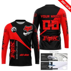 Custom name BraapGirls MAKE LIFE A RIDE JUST SEND IT – SKI DOO – RED Brands for motocross girls and dirt bike riders - Brands view 1