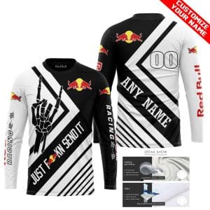 Custom name BraapGirls JUST FCKN SEND IT – REDBULL RACING | HOODIE & JERSEY | KID-YOUTH & ADULT Brands for motocross girls and dirt bike riders - Brands view 1