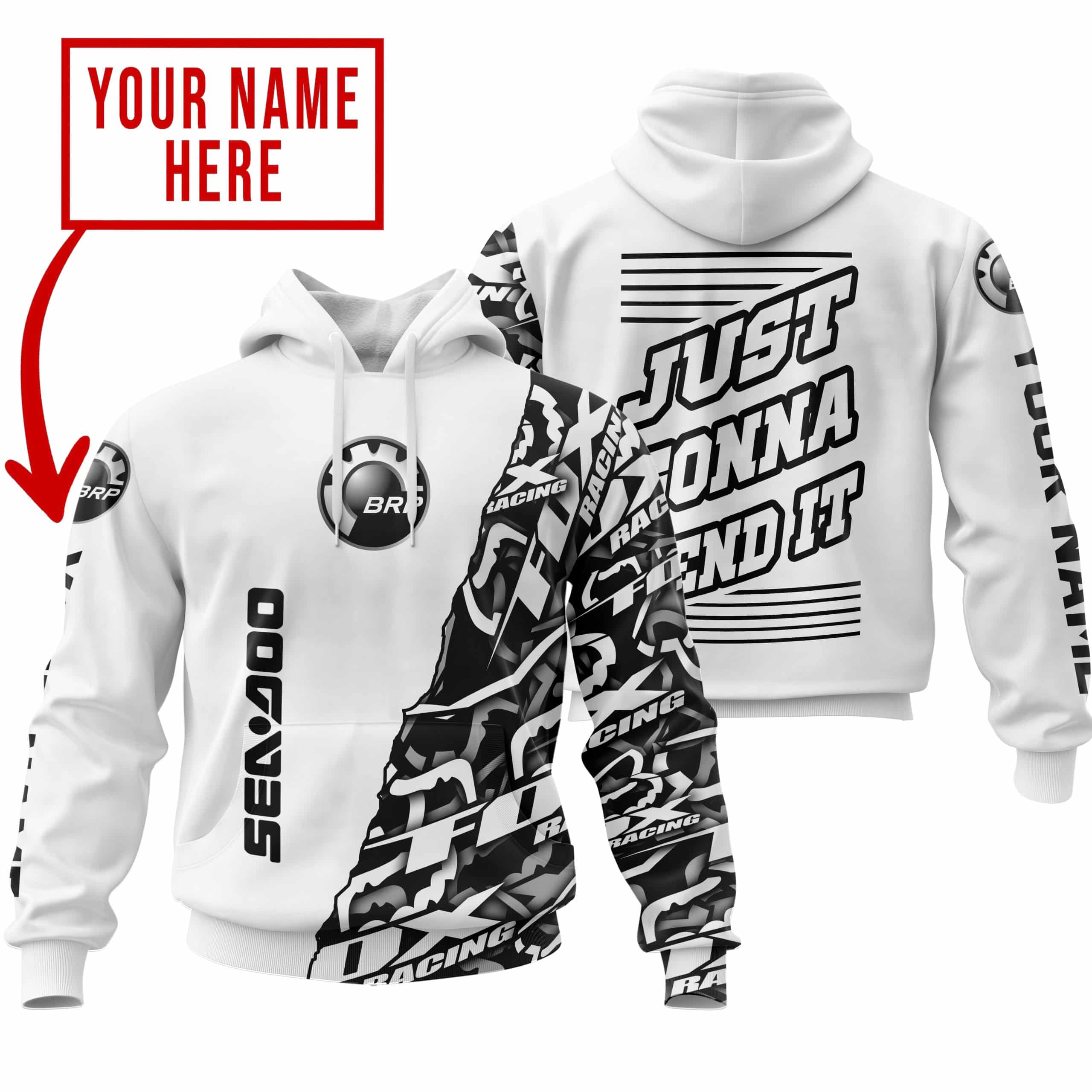 JUST GONNA SEND IT | SEA DOO RACING WHITE | KID & ADULT