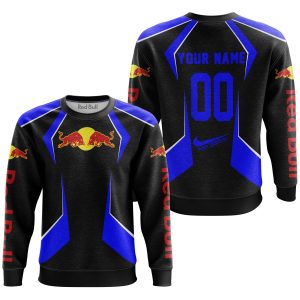 Custom name BraapGirls LIMITED EDITION – CUSTOM NAME REDBULL – BLUE Brands for motocross girls and dirt bike riders - Brands view 2