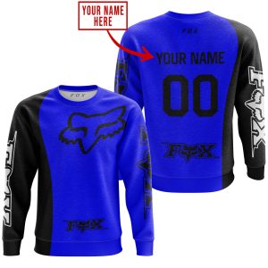 Custom name BraapGirls PREMIUM MX – CUSTOM NAME – FOX RACING – BLUE Brands for motocross girls and dirt bike riders - Brands view 2