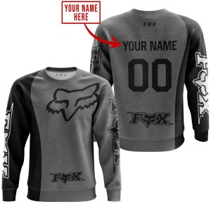 Custom name BraapGirls PREMIUM MX – CUSTOM NAME – FOX RACING – GREY Brands for motocross girls and dirt bike riders - Brands view 2