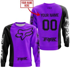 Custom name BraapGirls PREMIUM MX – CUSTOM NAME – FOX RACING – PURPLE Brands for motocross girls and dirt bike riders - Brands view 2