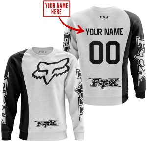 Custom name BraapGirls PREMIUM MX – CUSTOM NAME – FOX RACING – WHITE Brands for motocross girls and dirt bike riders - Brands view 2