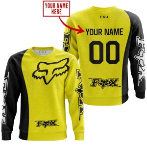Custom name BraapGirls PREMIUM MX – CUSTOM NAME – FOX RACING – YELLOW Brands for motocross girls and dirt bike riders - Brands view 2