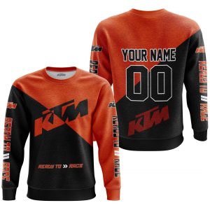 Custom name BraapGirls PREMIUM GIFT – CUSTOM NAME – KTM – ORANGE Brands for motocross girls and dirt bike riders - Brands view 2