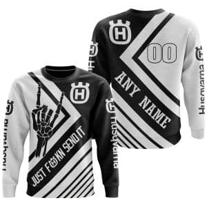 Custom name BraapGirls JUST FCKN SEND IT – HURQVARNA RACING | HOODIE & JERSEY | KID-YOUTH & ADULT Brands for motocross girls and dirt bike riders - Brands vi...