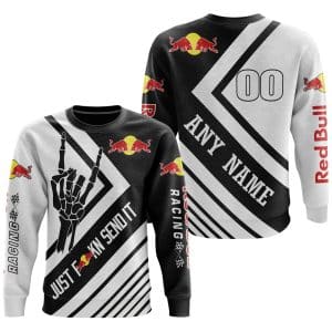 Custom name BraapGirls JUST FCKN SEND IT – REDBULL RACING | HOODIE & JERSEY | KID-YOUTH & ADULT Brands for motocross girls and dirt bike riders - Brands view 2