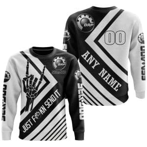 Custom name BraapGirls JUST FCKN SEND IT – SEA DOO RACING | HOODIE & JERSEY | KID-YOUTH & ADULT Brands for motocross girls and dirt bike riders - Brands view 2