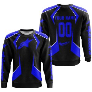 Custom name BraapGirls LIMITED EDITION – CUSTOM NAME ALPINESTARS – BLUE Alpinestars for motocross girls and dirt bike riders - Alpinestars view 2