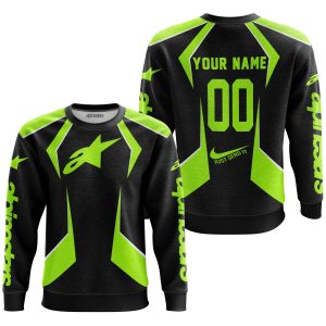Custom name BraapGirls LIMITED EDITION – CUSTOM NAME ALPINESTARS – NEON Alpinestars for motocross girls and dirt bike riders - Alpinestars view 2