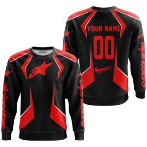 Custom name BraapGirls LIMITED EDITION – CUSTOM NAME ALPINESTARS – RED Alpinestars for motocross girls and dirt bike riders - Alpinestars view 2