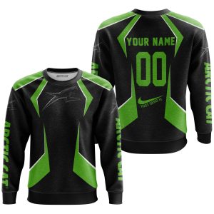 Custom name BraapGirls LIMITED EDITION – CUSTOM NAME ARCTIC CAT – GREEN Arctic Cat for motocross girls and dirt bike riders - Arctic Cat view 2