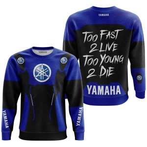 Custom name BraapGirls TOO FAST TO LIVE TOO YOUNG TO DIE – YAMAHA V1 Brands for motocross girls and dirt bike riders - Brands view 2