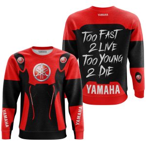 Custom name BraapGirls TOO FAST TO LIVE TOO YOUNG TO DIE – YAMAHA V2 Brands for motocross girls and dirt bike riders - Brands view 2