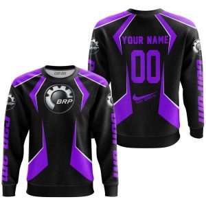 Custom name BraapGirls LIMITED EDITION – CUSTOM NAME CAN AM – PURPLE Brands for motocross girls and dirt bike riders - Brands view 2