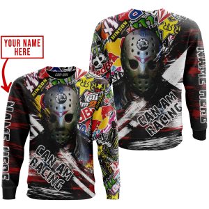 Custom name BraapGirls JASON VOORHEES CAN-AM RACING | HOODIE & JERSEY | KID-YOUTH & ADULT Brands for motocross girls and dirt bike riders - Brands view 1