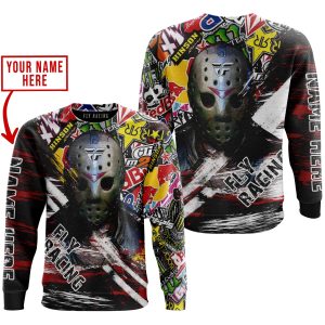 Custom name BraapGirls JASON VOORHEES FLY RACING | HOODIE & JERSEY | KID-YOUTH & ADULT Brands for motocross girls and dirt bike riders - Brands view 2