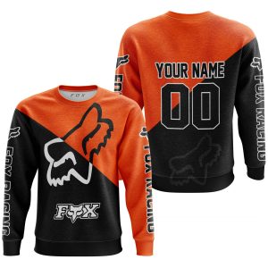 Custom name BraapGirls PREMIUM GIFT – CUSTOM NAME – FOX RACING – ORANGE Brands for motocross girls and dirt bike riders - Brands view 1
