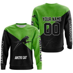 Custom name BraapGirls PREMIUM GIFT – CUSTOM NAME – ARCTIC CAT – GREEN Arctic Cat for motocross girls and dirt bike riders - Arctic Cat view 1
