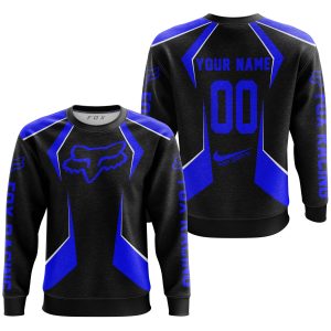 Custom name BraapGirls LIMITED EDITION – CUSTOM NAME FOX RACING – BLUE Brands for motocross girls and dirt bike riders - Brands view 2
